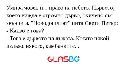 Умира човек и... право на небето...