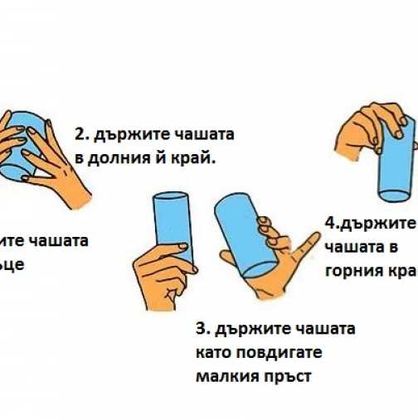 Как държите чашата - Вижте, за да разберете нещо интересно