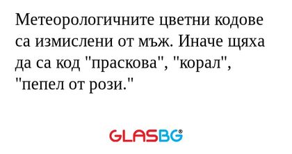 Метеорологичните цветни кодове...