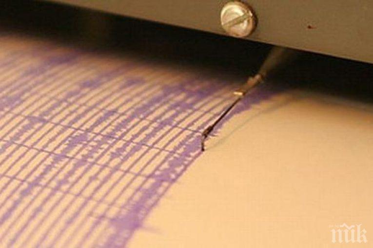 Земетресение с магнитуд 3.1 по Рихтер е регистрирано в района на село Осеново