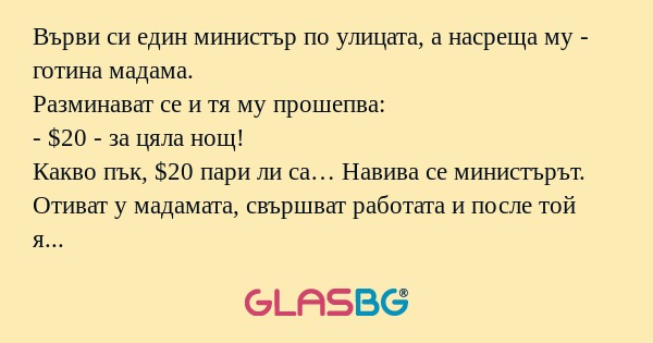 Върви си един министър по улицата...