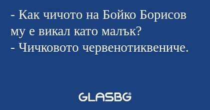 Как чичото на Бойко Борисов му...