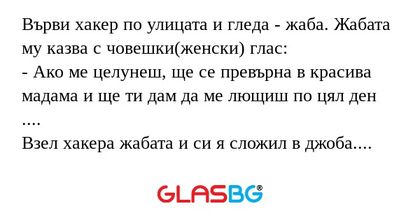 Върви хакер по улицата и гледа...