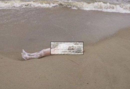 Ужасяващо: Страшна гледка на труп край река Камчия до морето (СНИМКИ 18+)