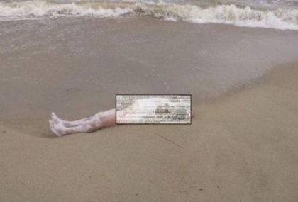 Ужасяващо: Страшна гледка на труп край река Камчия до морето (СНИМКИ 18+)