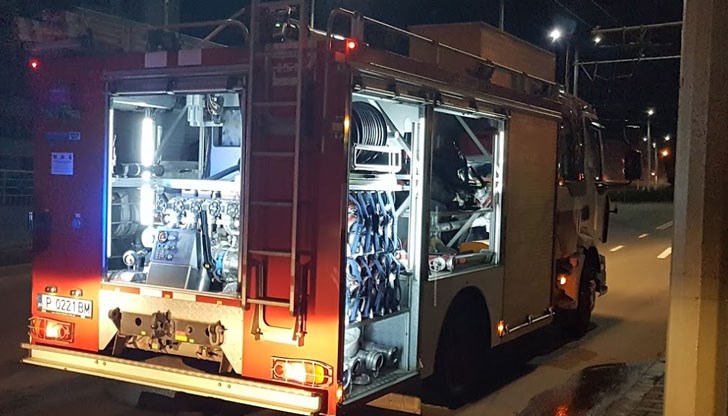 Пожар до входа на Градския стадион