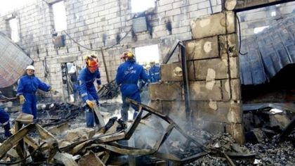 Огнен ад! 17 души загинаха при пожар в Украйна (СНИМКИ)