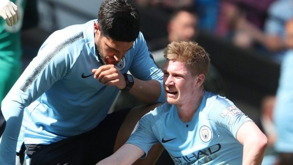 Де Бройне аут за мачовете до края на сезона в Премиър лийг, но може да играе във финала