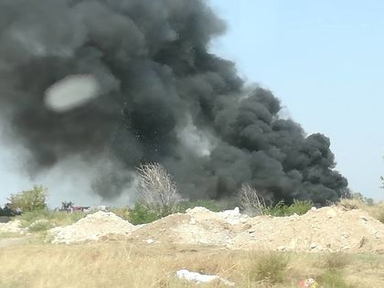 Пожар лумна на сметище до Асеновград (СНИМКИ)