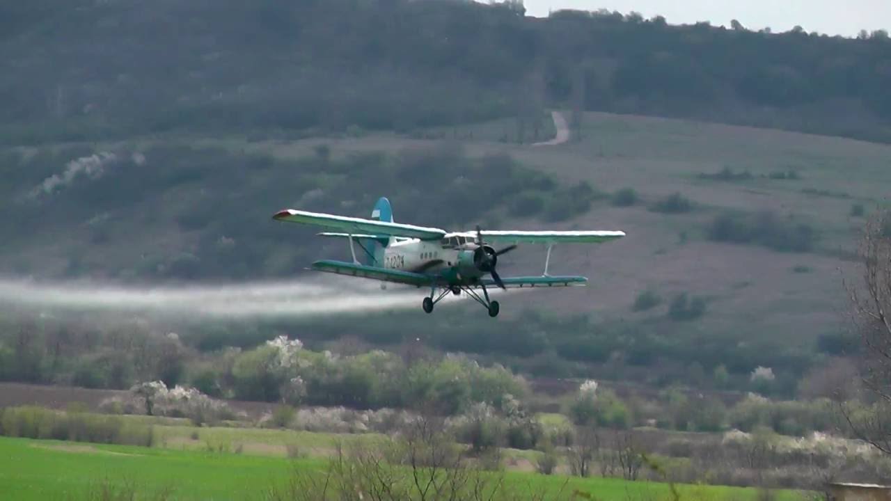 Със самолет пръскат срещу вредители на Кенана