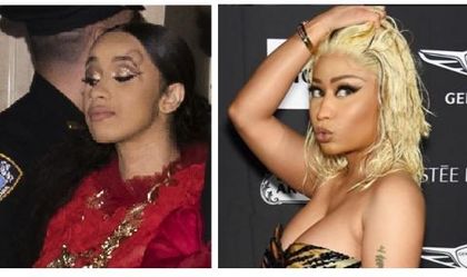 Епичен бой между Карди Би и Ники Минаж на модното парти на Harper's Bazaar ВИДЕО