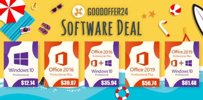Софтуерна промоция: GoodOffer24 предлага Windows 10 Pro за $12,14, Office 2016 за $30,07 и двата продукта заедно за $ 36,83