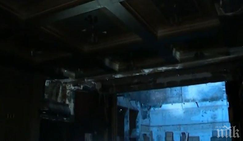Доброволци възстановяват изгорелия Студентски дом в София