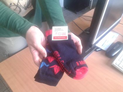 Канят на работа с чорапи