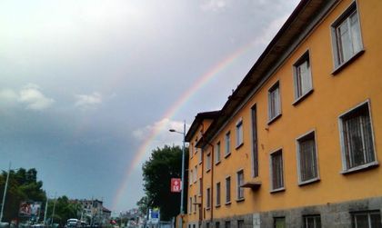 Дъга след пороя над Пловдив