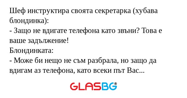 Шеф инструктира своята секретарка...