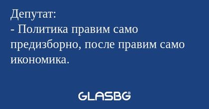 Депутат: - Политика правим само...
