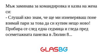 Мъж заминава за командировка и...