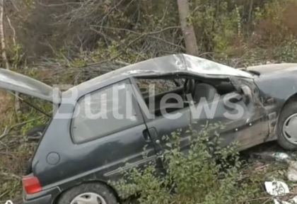 Първи СНИМКИ от касапницата на Е-79 край Видин, при която загина млада жена