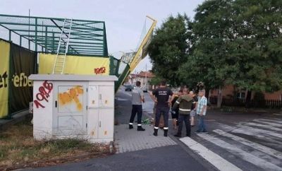 Демонтират част от южната ограда на базата в Коматево