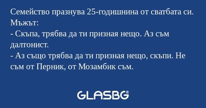 Семейство празнува 25-годишнина...