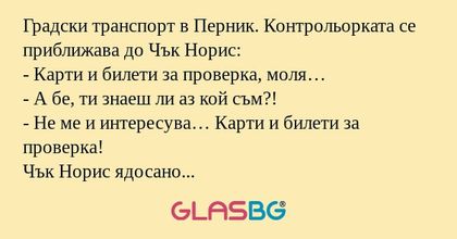 Градски транспорт в Перник. Контрольорката...