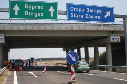Натоварено е движението по АМ Тракия край Пловдив