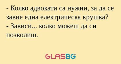 Колко адвокати са нужни, за да...