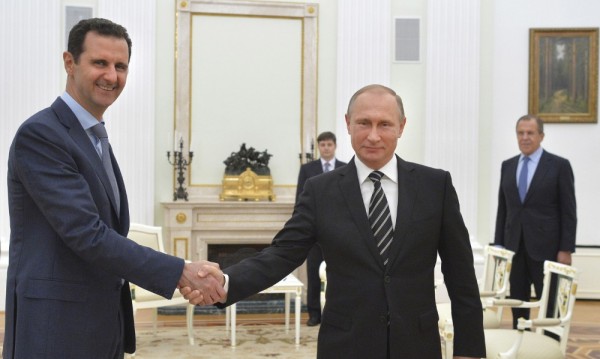 Асад отиде на крака при Путин в Москва