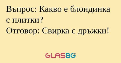 Въпрос: Какво е блондинка с плитки...