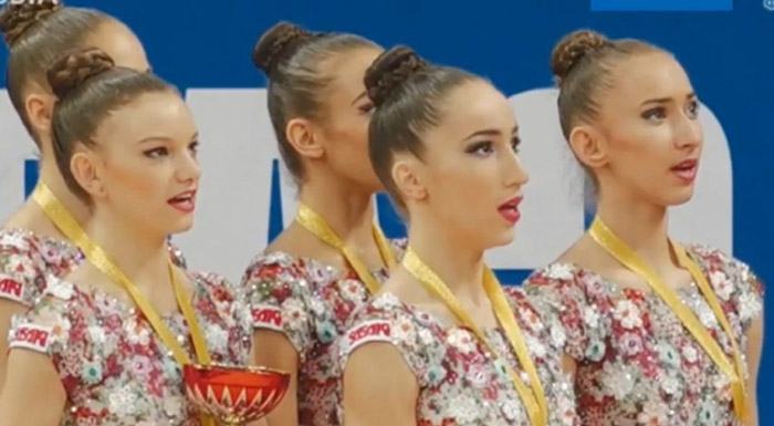Спорт: Ансамбълът ни по художествена гимнастика спечели сребро на обръчи и бухалки