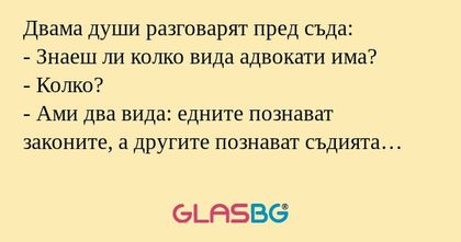 Двама души разговарят пред съда...