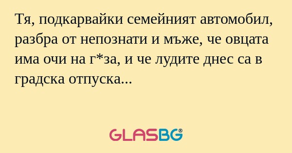 Тя, подкарвайки семейният автомобил...