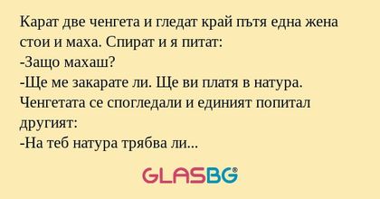Карат две ченгета и гледат край...