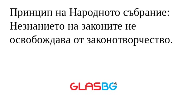 Принцип на Народното събрание...