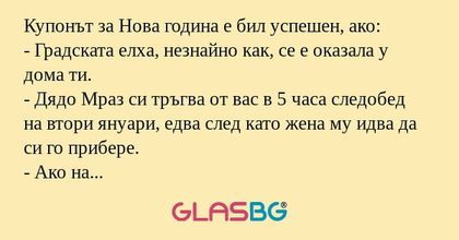 Купонът за Нова година е бил успешен...