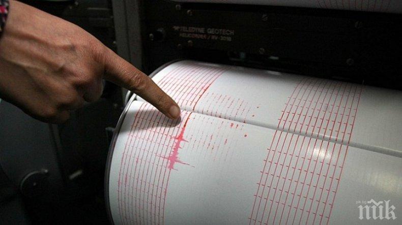 Регистриран е трус с магнитуд 4.9 в района на остров Крит