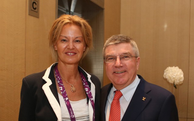 Стефка Костадинова се срещна с президента
на МОК