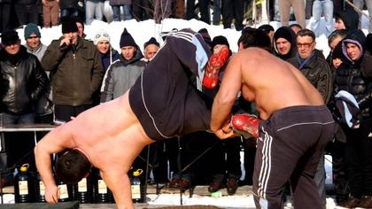 Пехливани мерят сили за 100 кг. овен в Асеновград