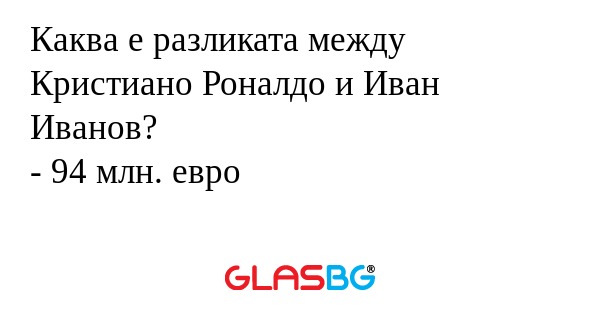 Каква е разликата между Кристиано...