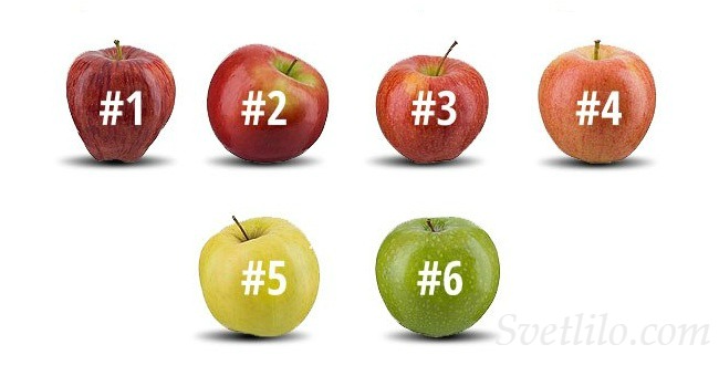 Изберете ябълката, която бихте изяли и разберете за себе си нещо интересно
