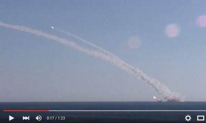 Руски ракети полетяха от подводница в Средиземно море