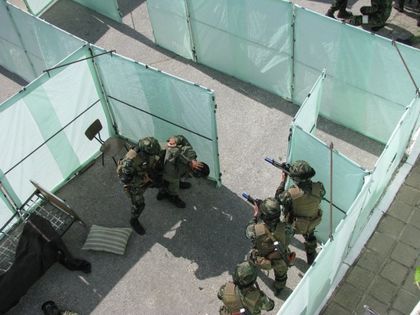 68 бригада стреля в Германия с американските тюлени