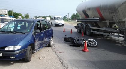 Черен понеделник! Моторист е в болница след нова катастрофа!