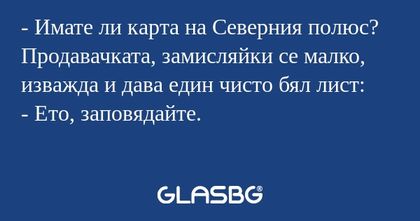 Имате ли карта на Северния полюс...
