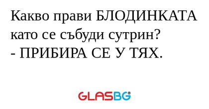 Какво прави БЛОДИНКАТА като се...