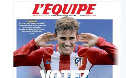 “L'Èquipe“ агитира Гризман да спечели Златната топка