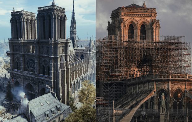 Моделът на Нотр Дам от Assassin’s Creed Unity ще помогне за реконструкцията на истинската катедрала