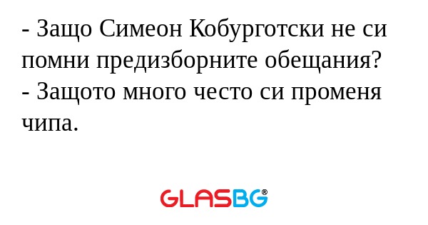 Защо Симеон Кобурготски не си...