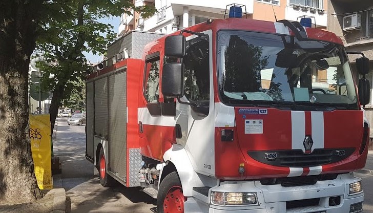 Пожар в маза в блок 